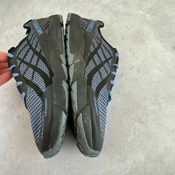 Merrell Bare Access Flex Shield Blue Trail Running Shoes J77612 Womens Size 8.5 - Picture 8 of 12